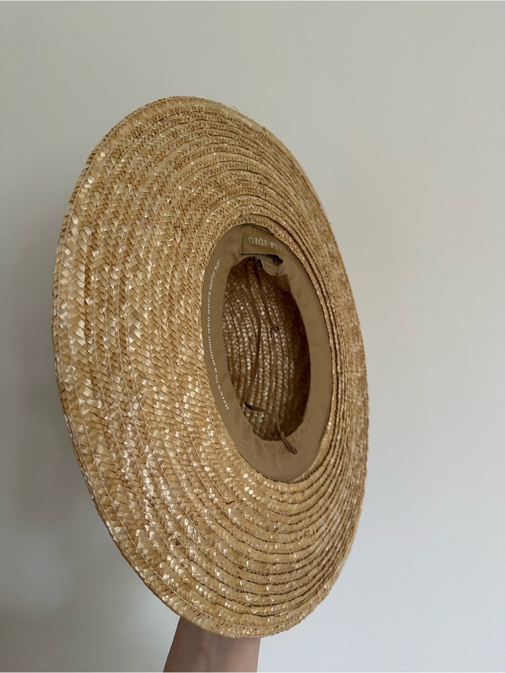 New Gigi Pip Isla 100% Straw Fedora Hat - Picture 10 of 14